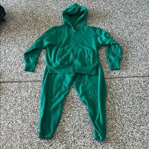 Katie J NYC Teal Zip-Up Hoodie